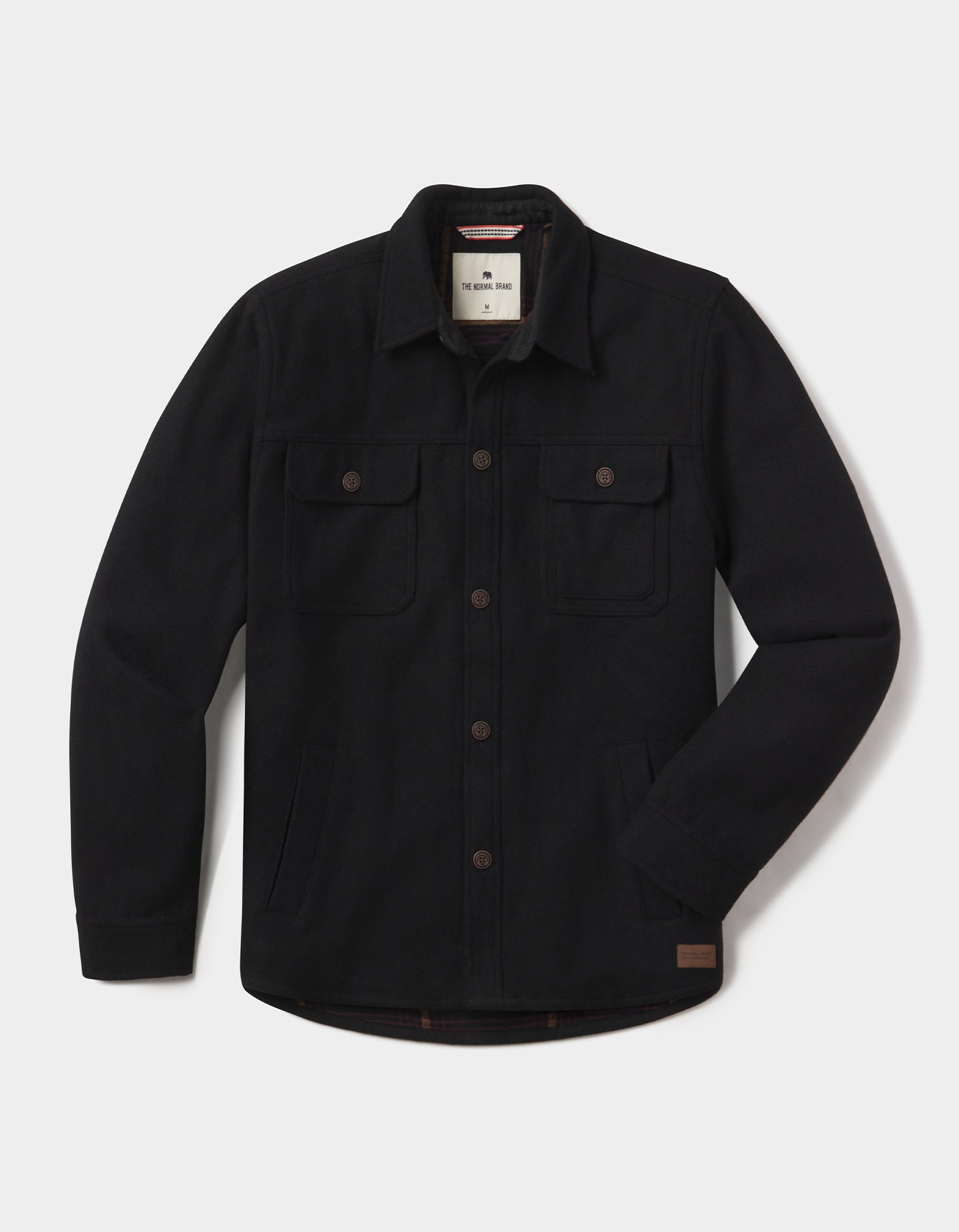 Brightside Flannel Lined Workwear Jacket in Black – The Normal Brand