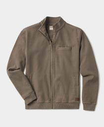 Comfort Terry Bomber: Taupe