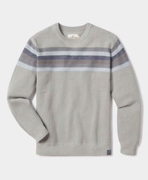 Striped Ski Sweater: Grey Multi