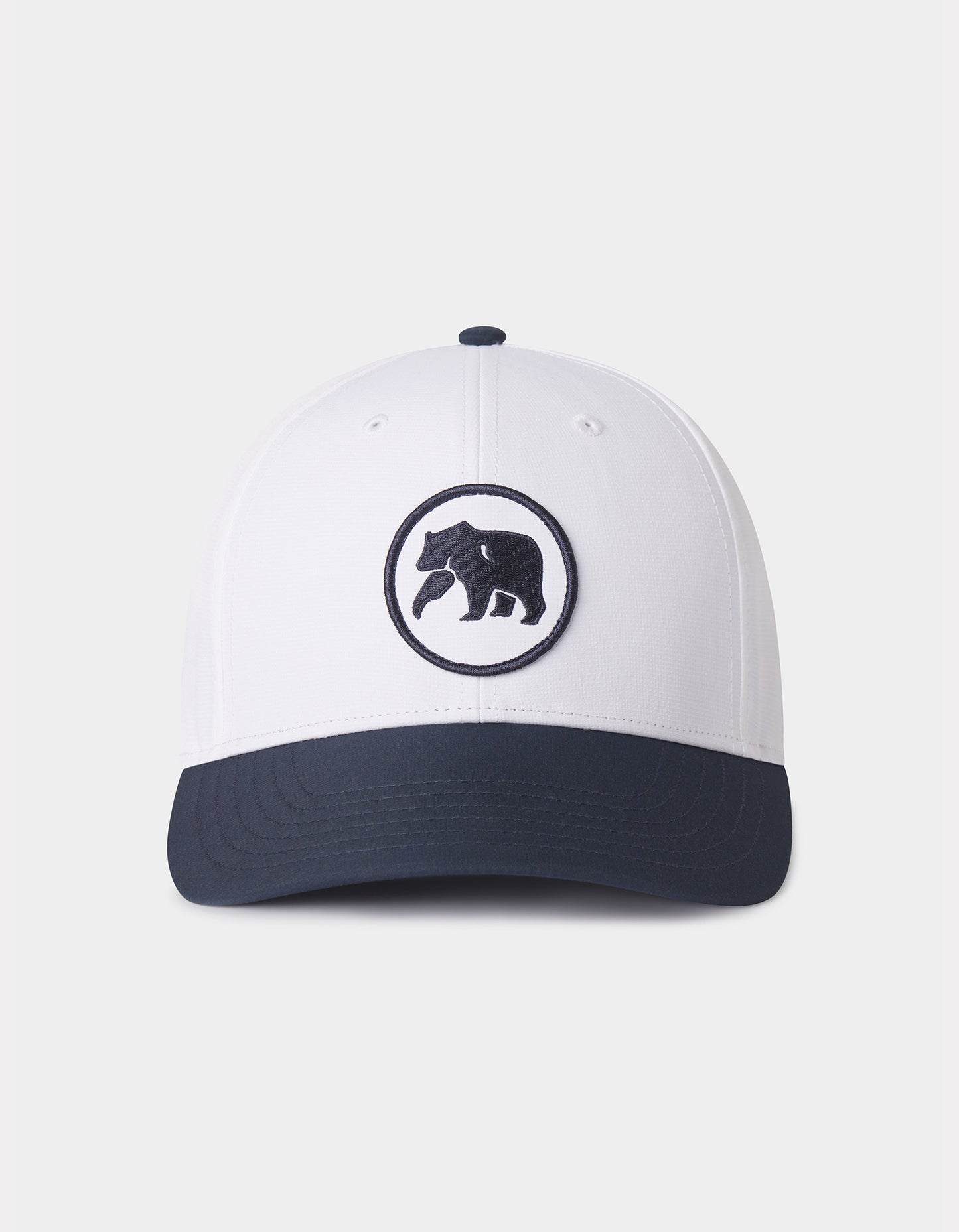 Circle Patch Performance Cap in Navy/White