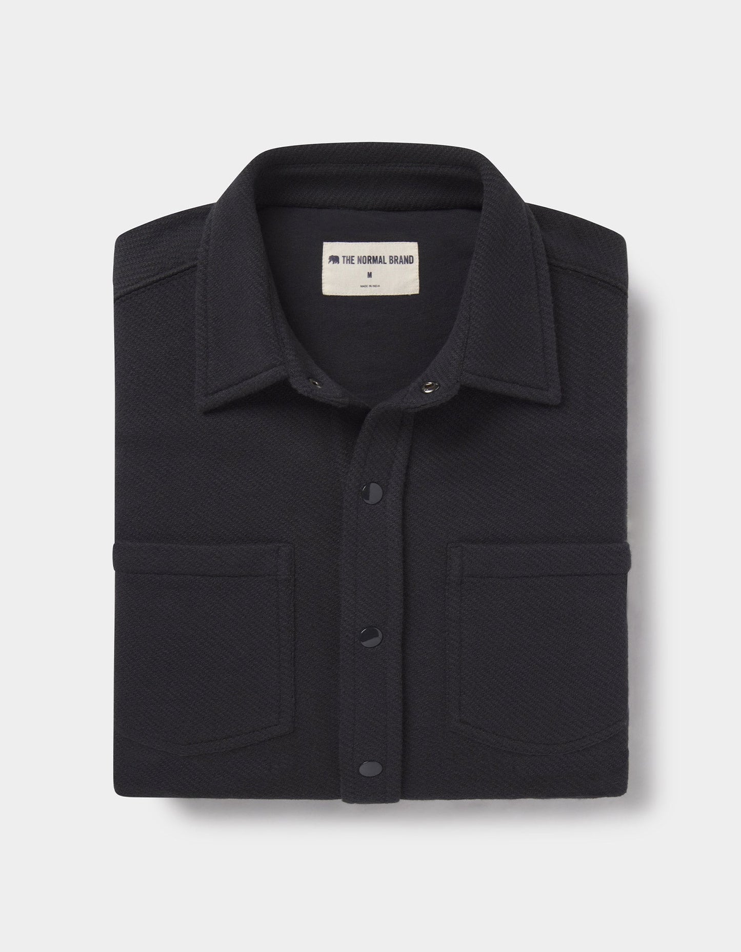 Looped Terry Button Up