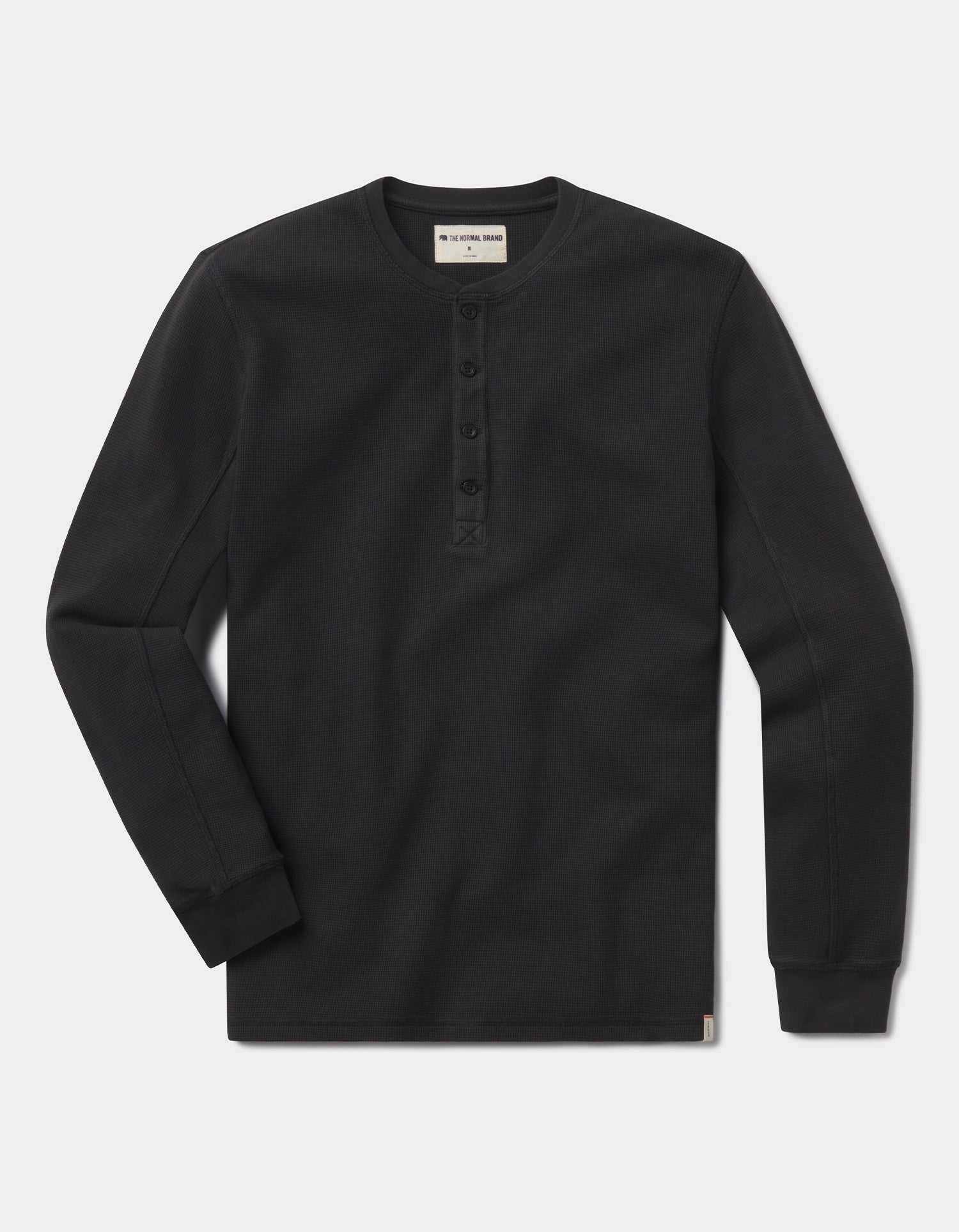 Vintage Thermal Mountain Henley in Black – The Normal Brand