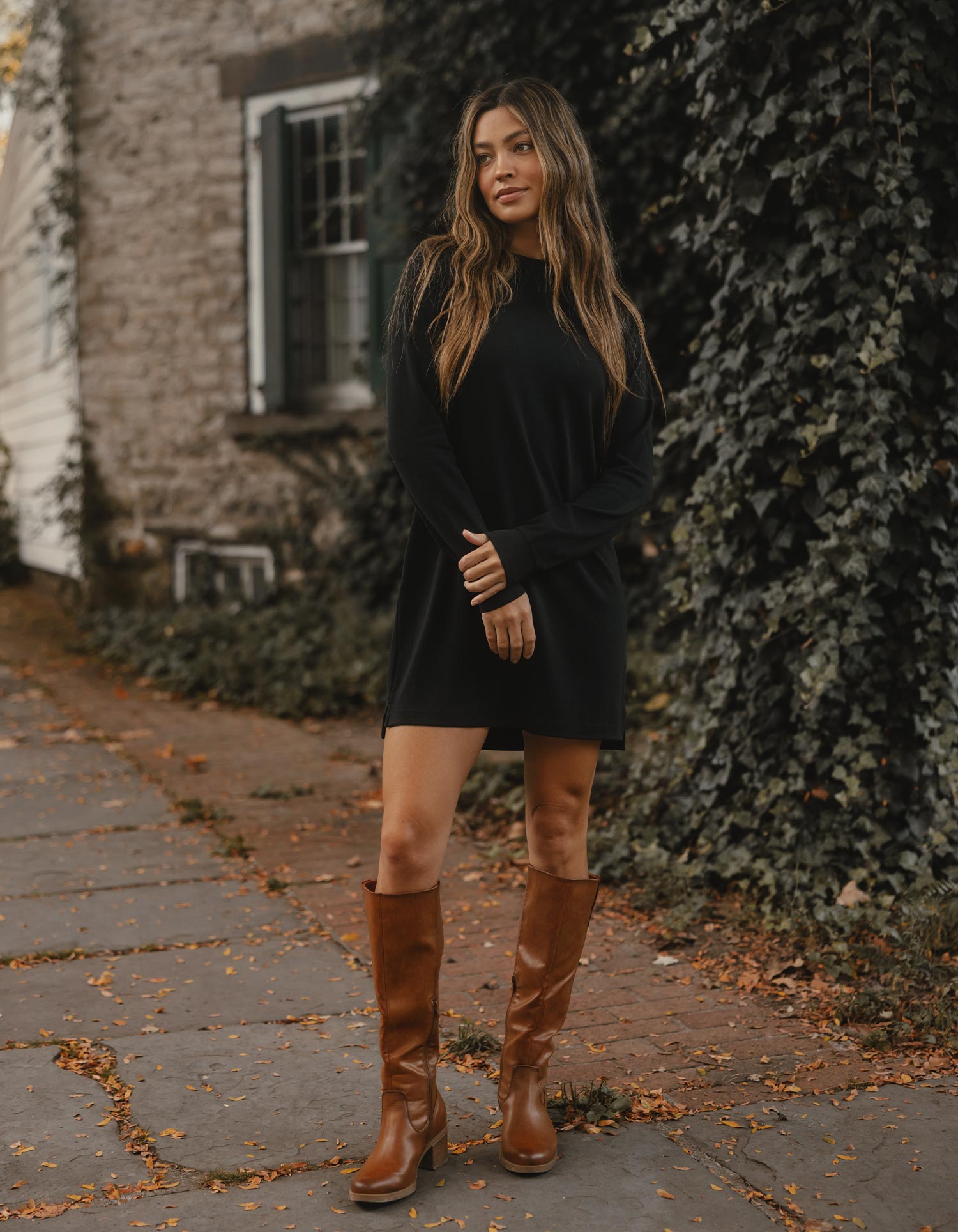 Puremeso Everyday Dress in Black XL