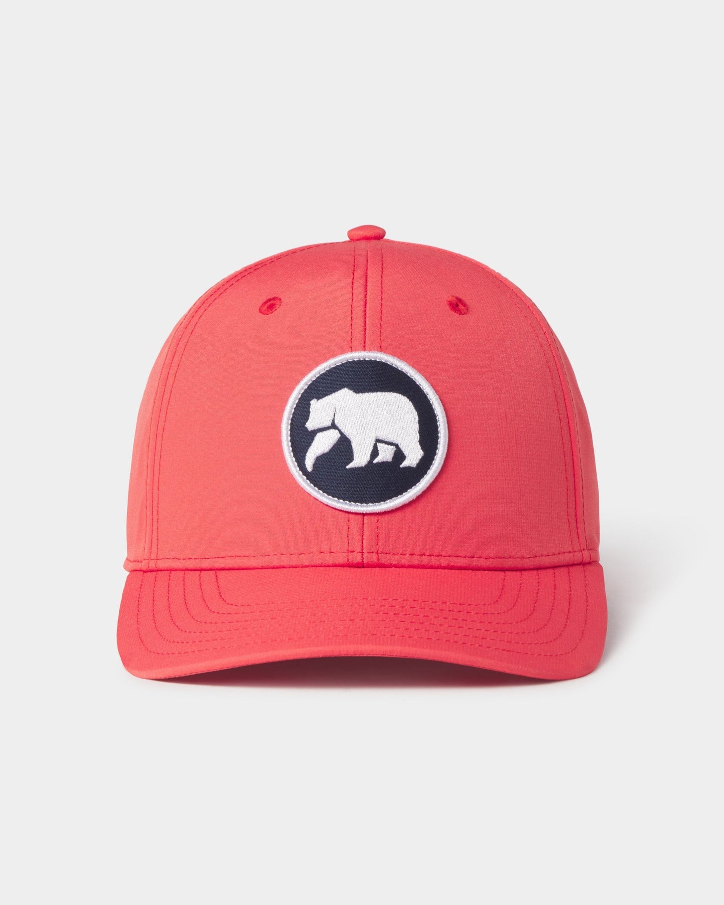 Circle Patch Performance Cap in Coral