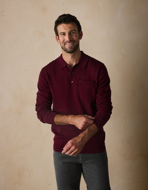 Robles Knit Long Sleeve Polo