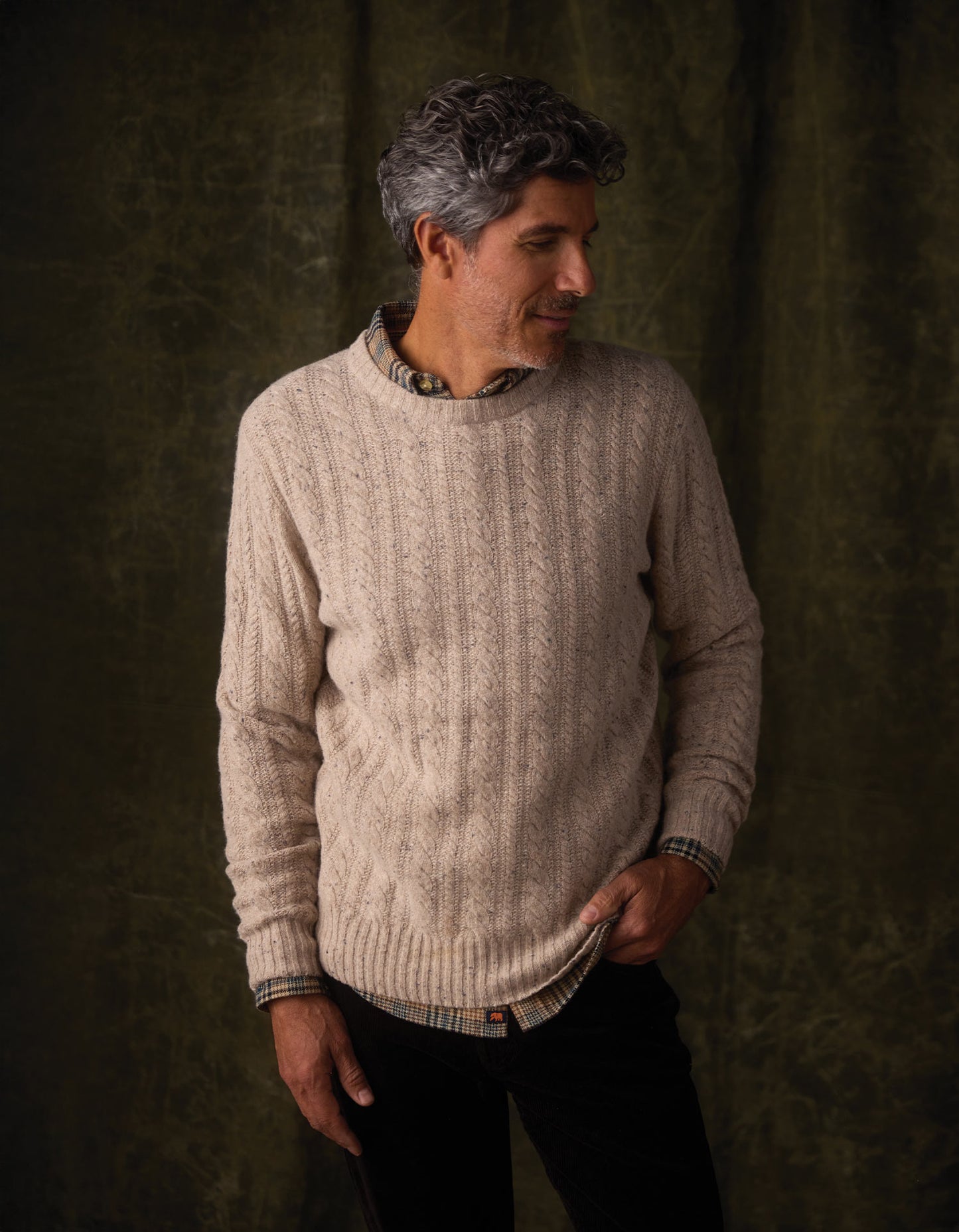 Kennedy Cable Crew in Stone