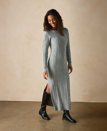 Maria Sweater Dress: Heathered Grey