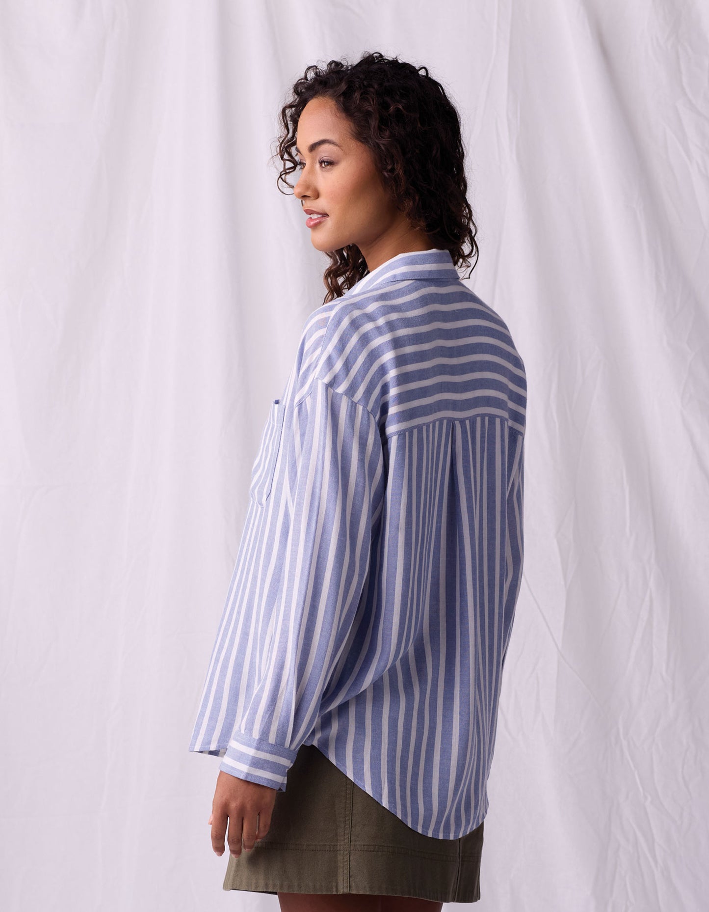 Freshwater Overshirt in Coastal Stripe