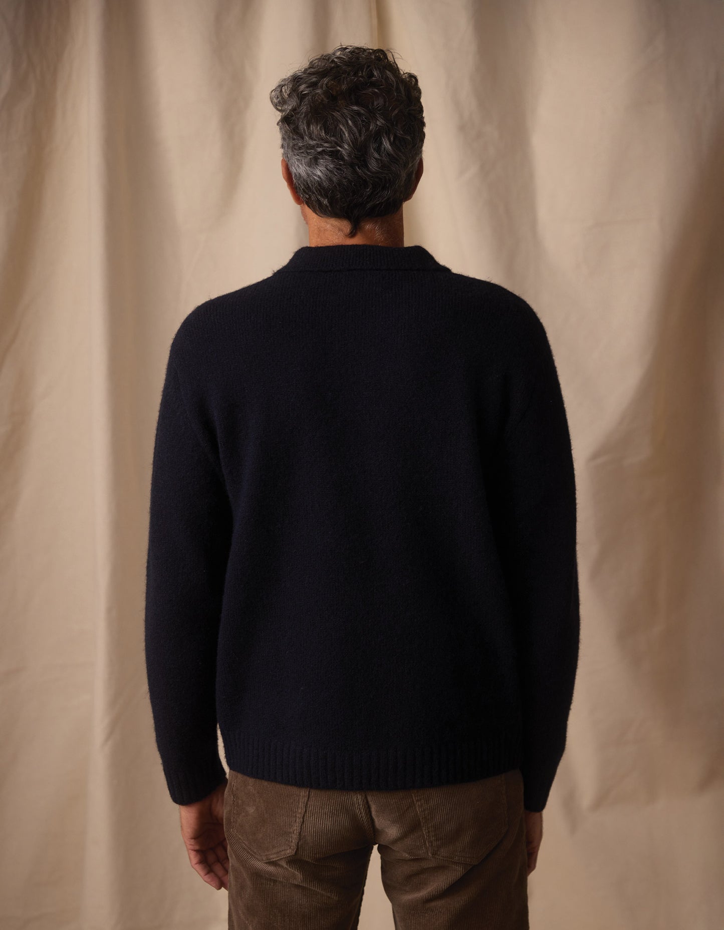 Homebound Polo Sweater in Navy