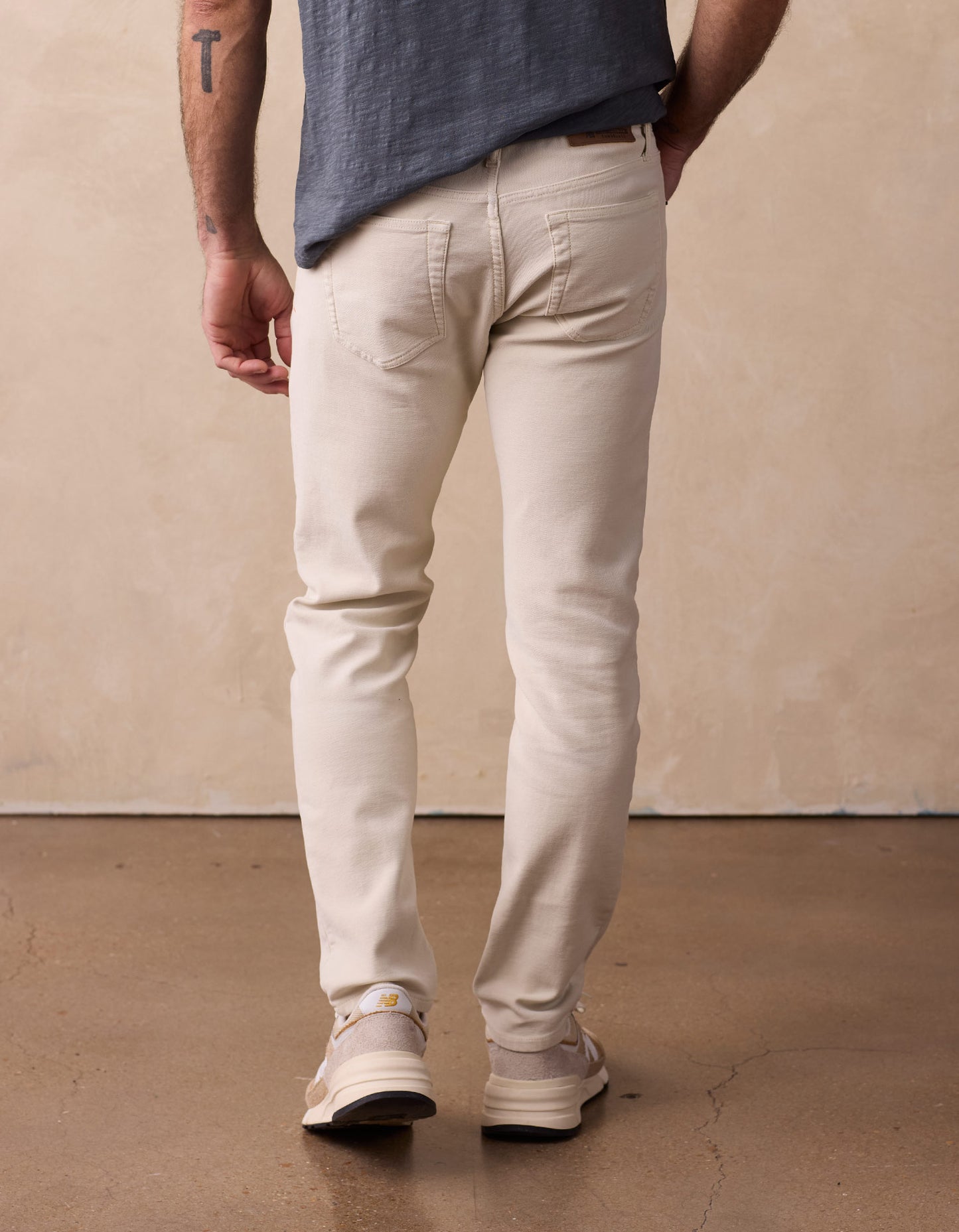 Comfort Terry Pant in Stone