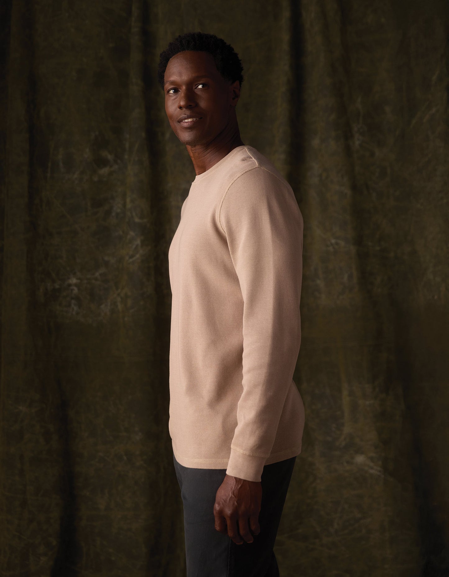 Vintage Thermal Crew in Mink