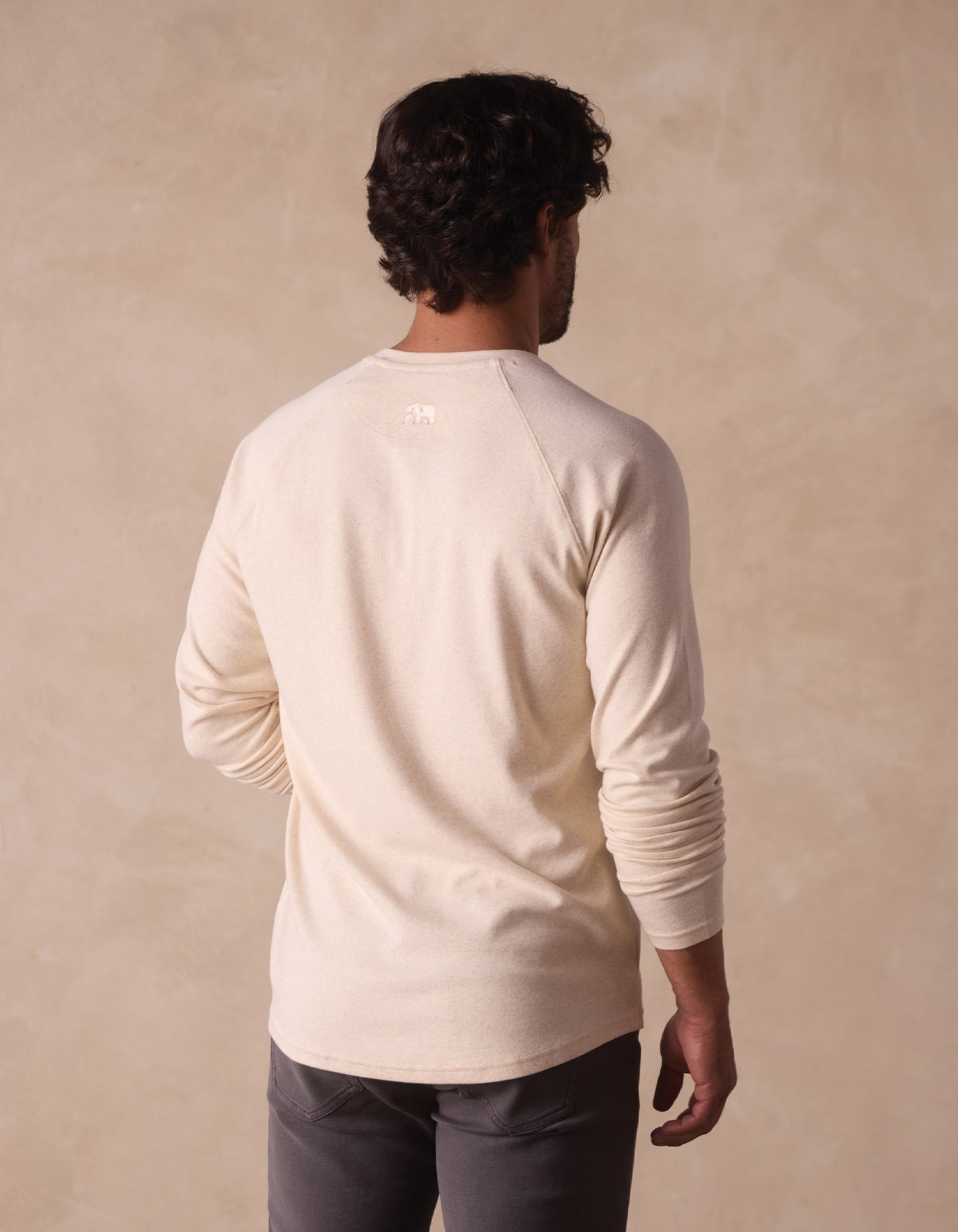 Puremeso Everyday Henley in Fossil