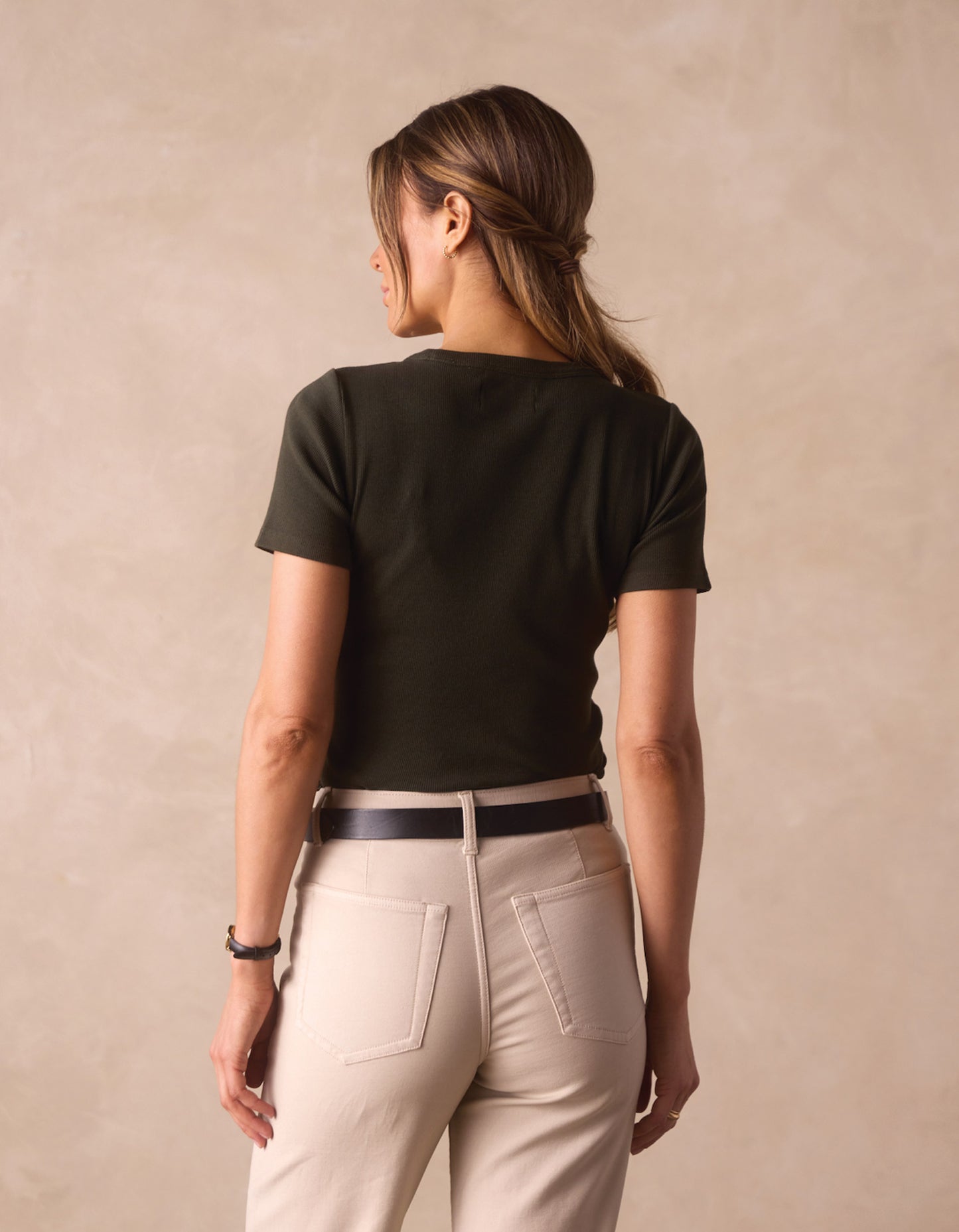 Normal Rib Tee in Alpine