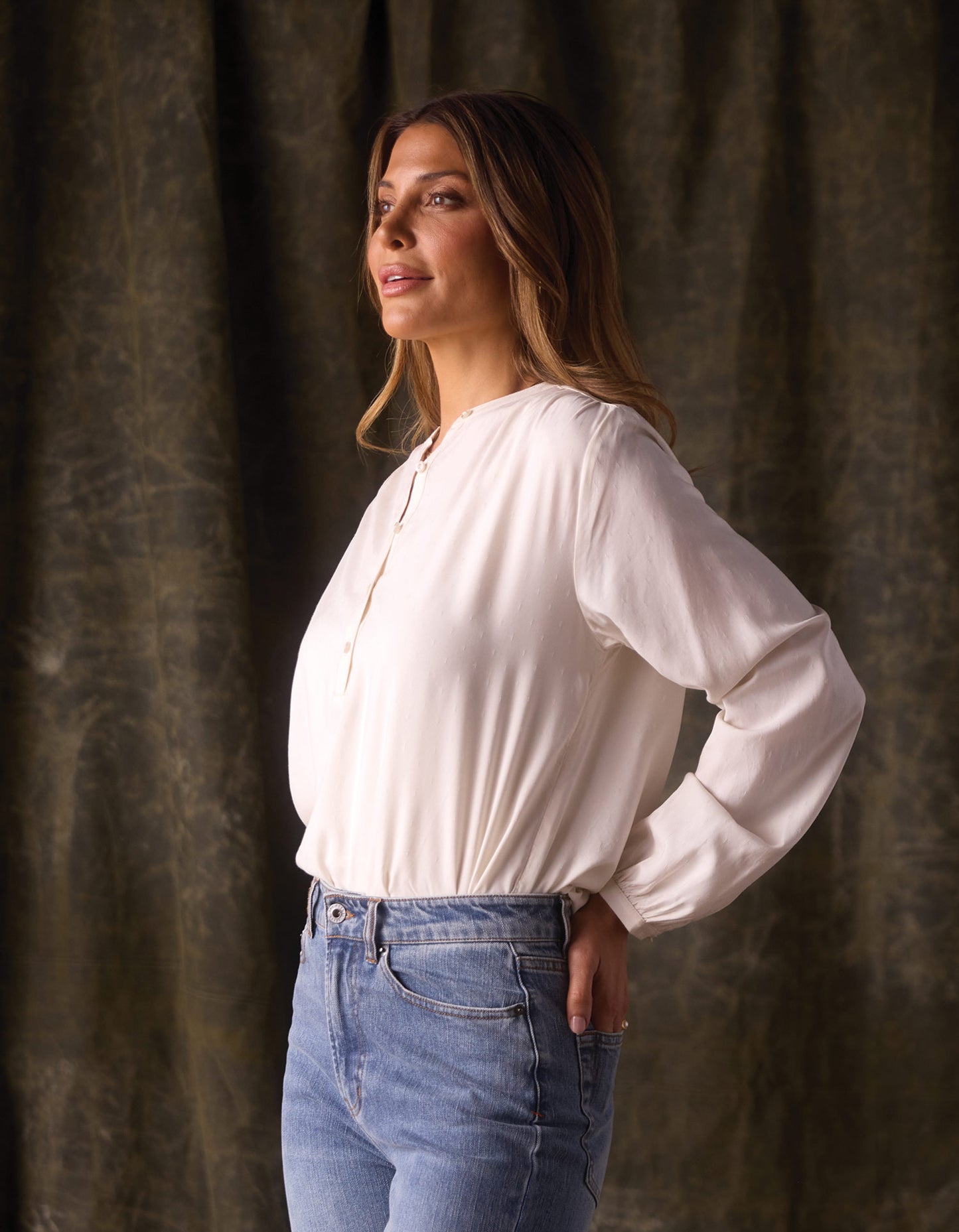 Charlotte Blouse in Birch