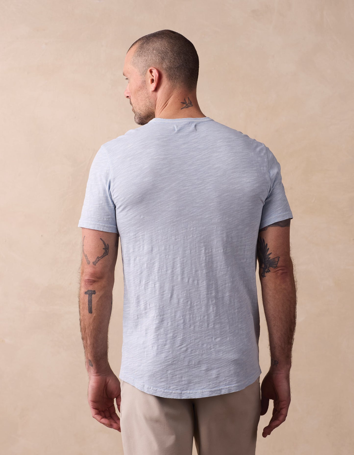 Legacy Jersey Perfect Tee in Sky