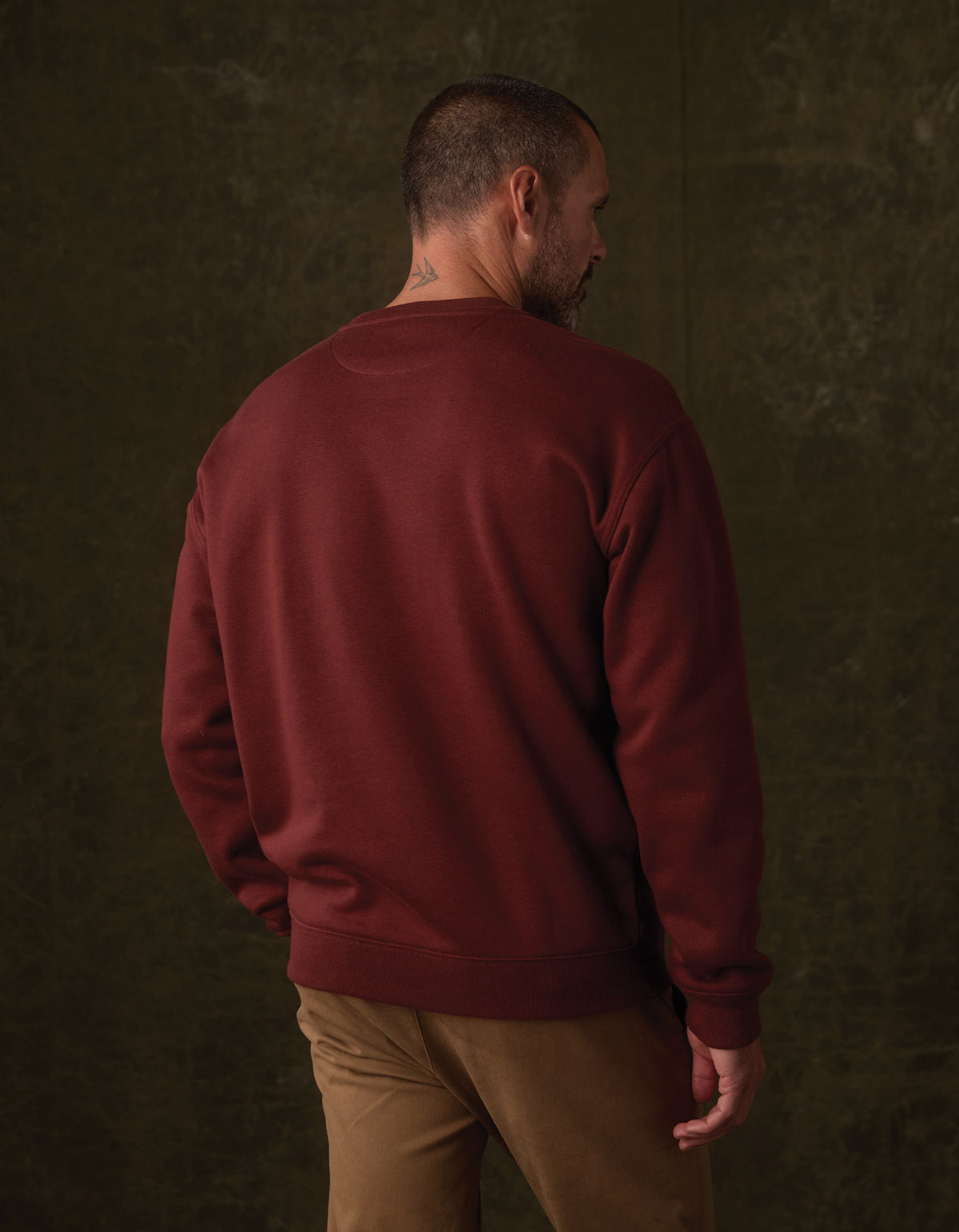 Normal Fleece Graphic Pullover in Cocoa