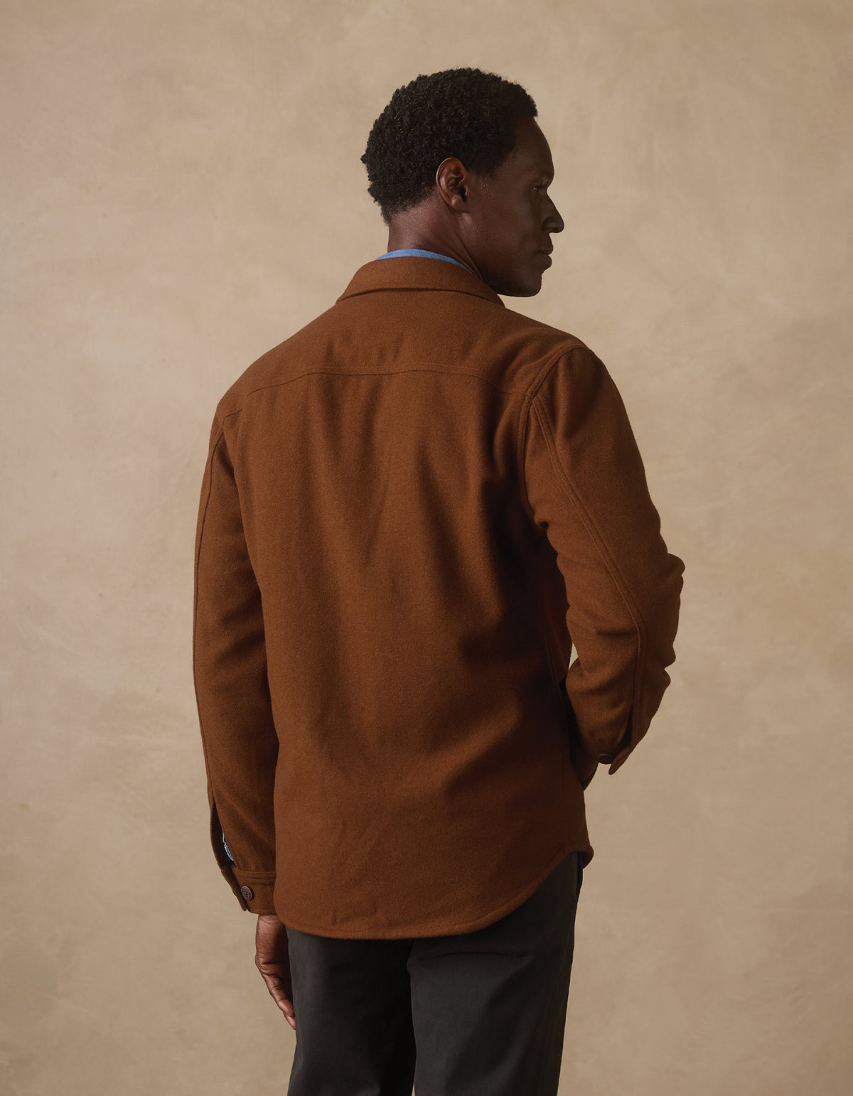 Brightside Flannel Lined Workwear Jacket in Russet