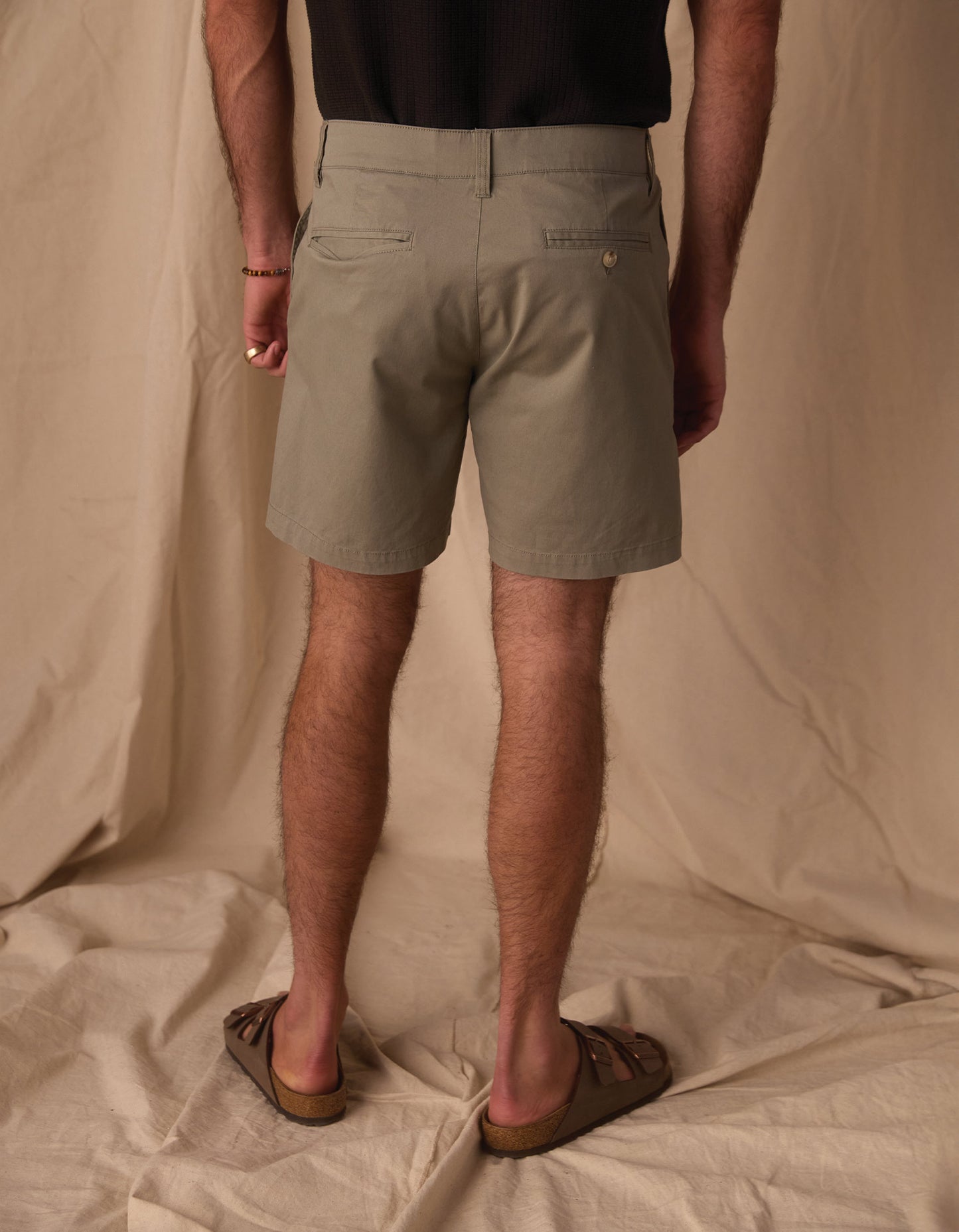Stretch Chino Short in Moss