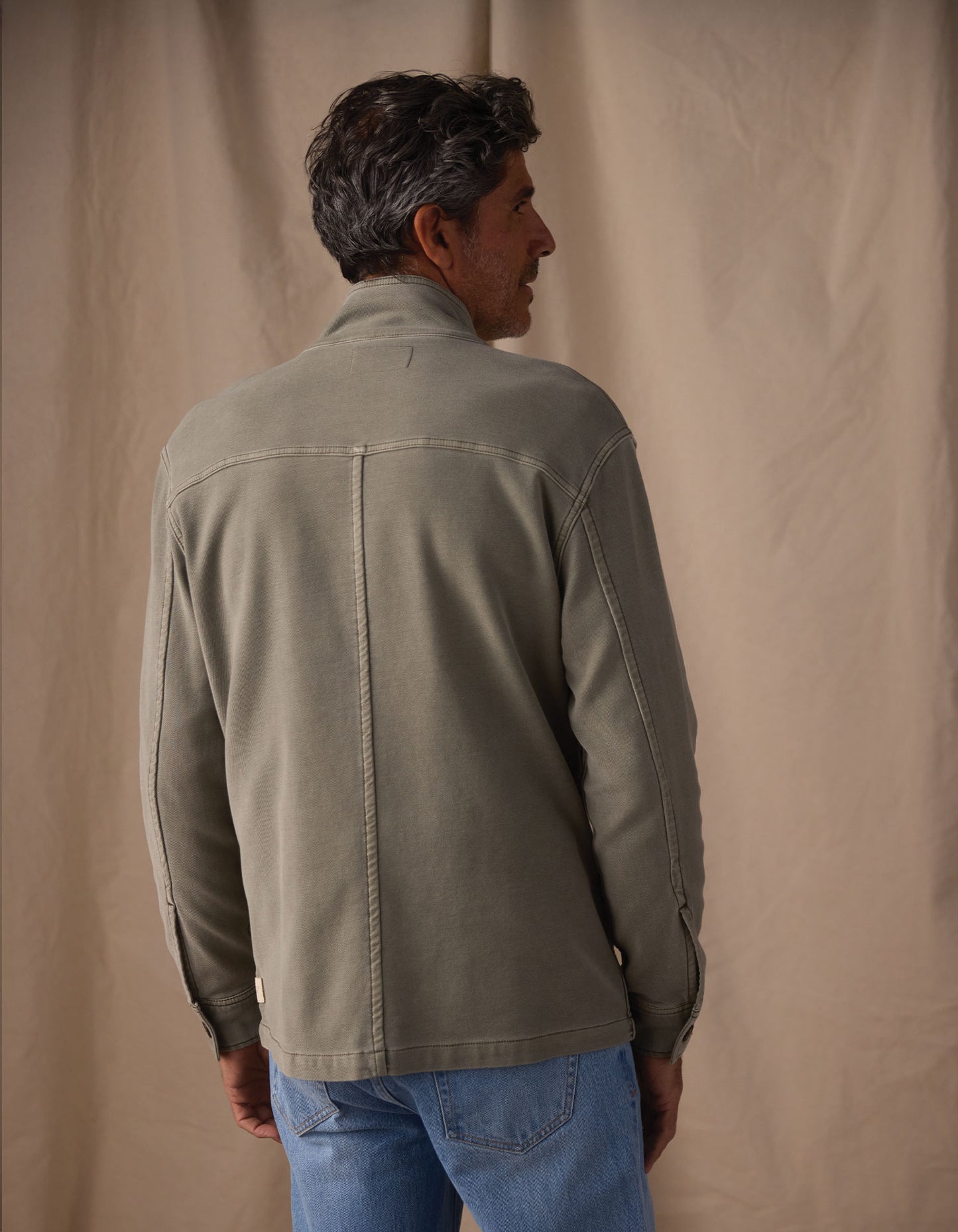 Comfort Terry Chore Coat in Moss