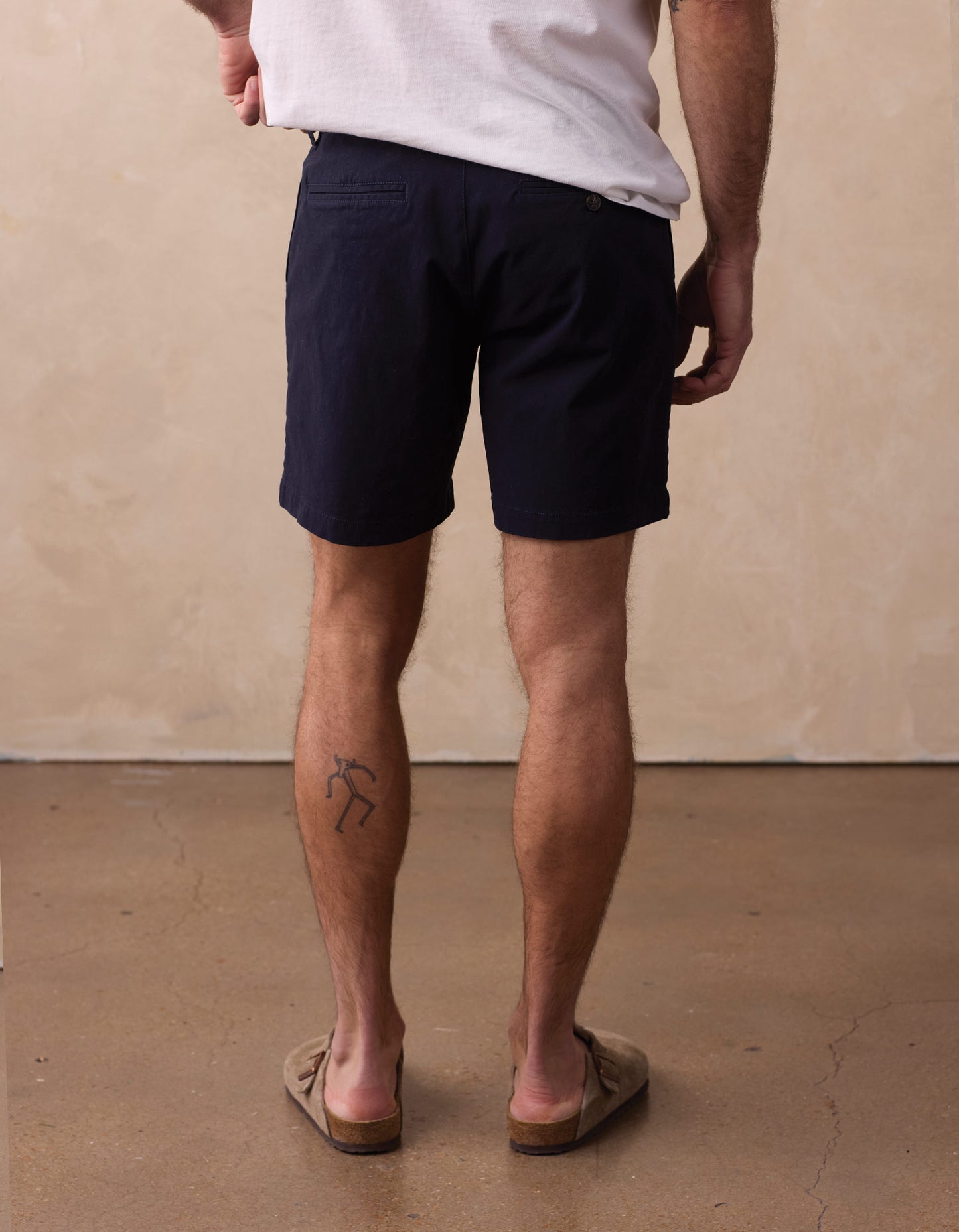 Stretch Chino Short in Navy