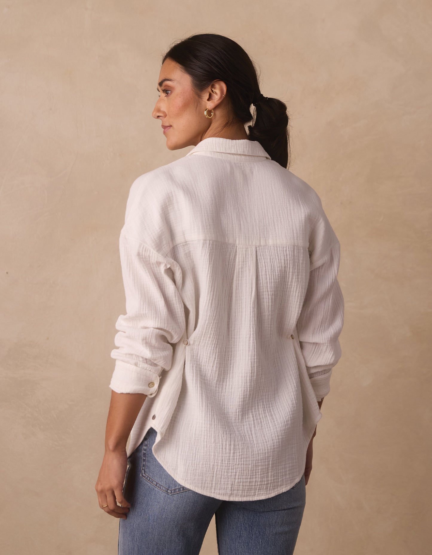 Kalo Weekender Overshirt in Ivory