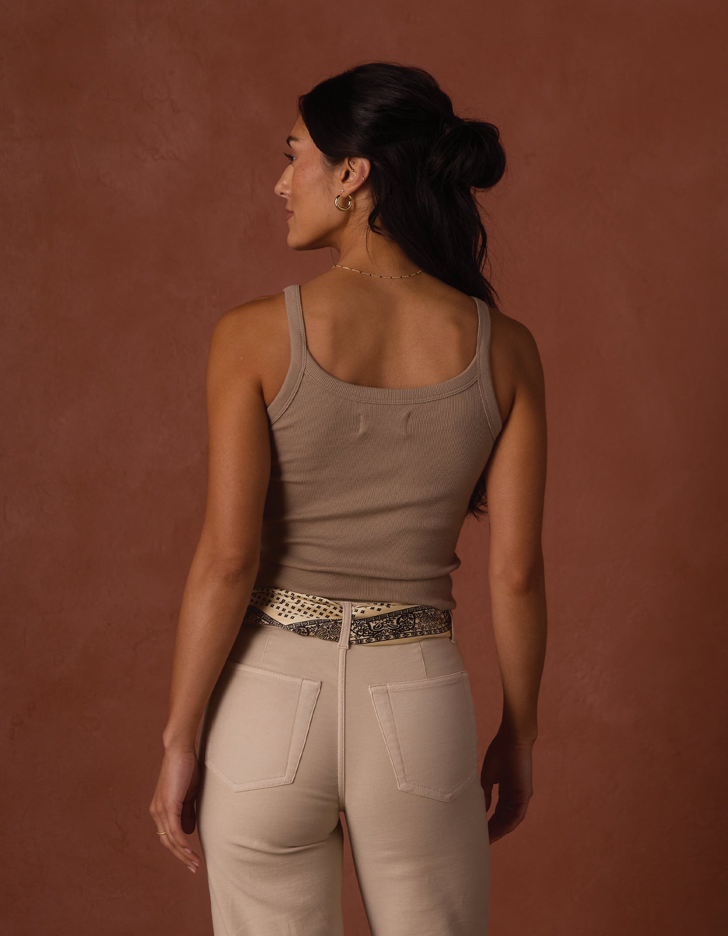 Normal Rib Tank in Fawn