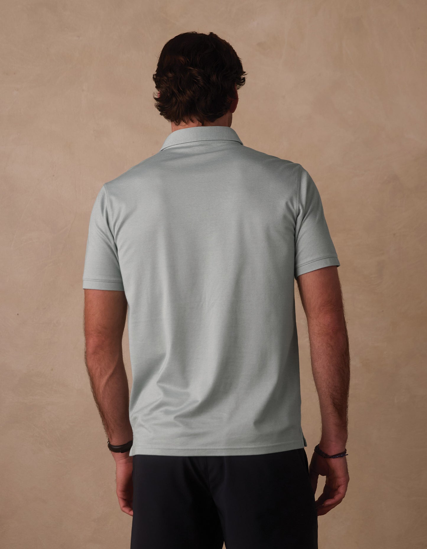 Performance Pique Polo in Sea Glass