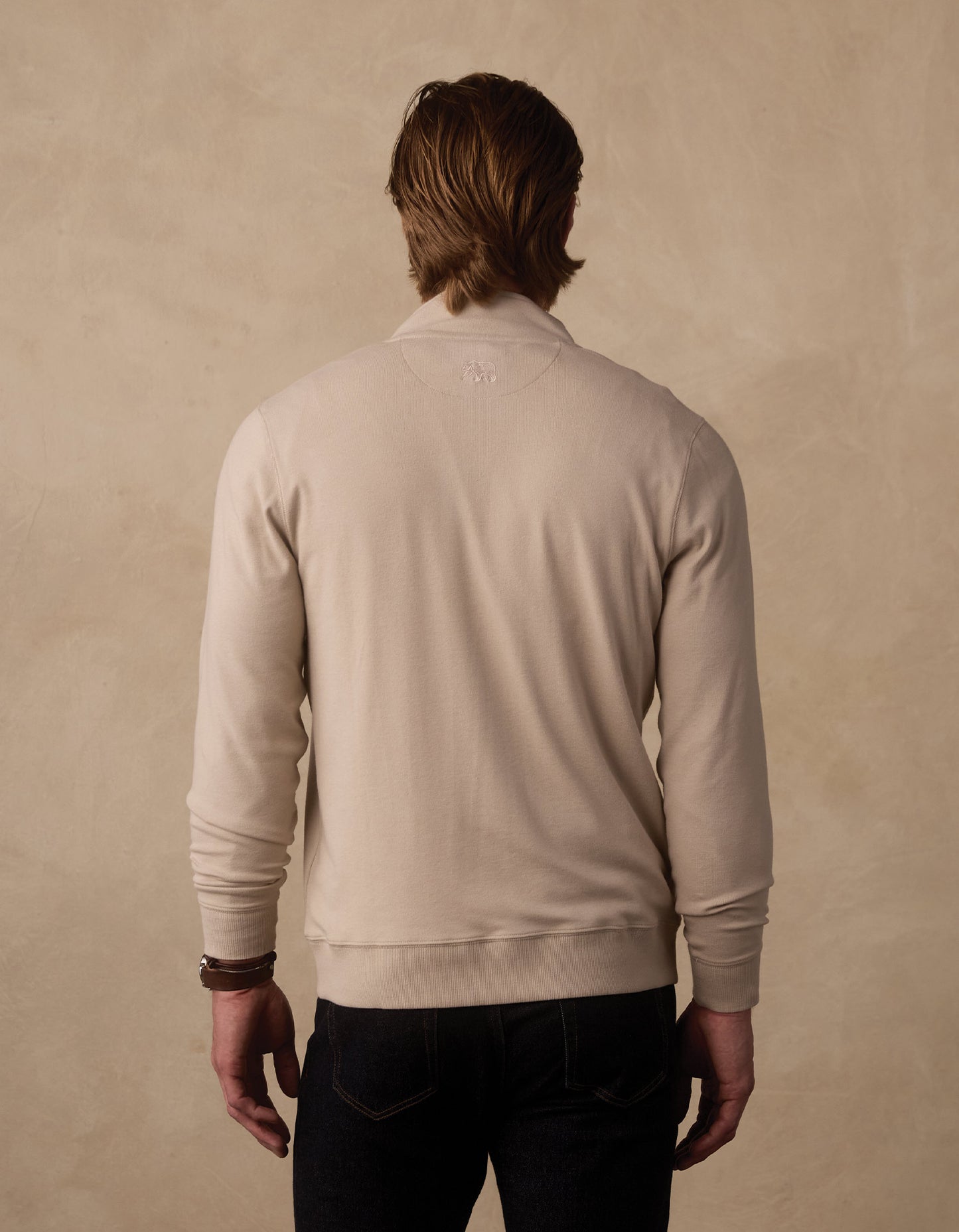 Puremeso Weekend Quarter Zip in Pumice
