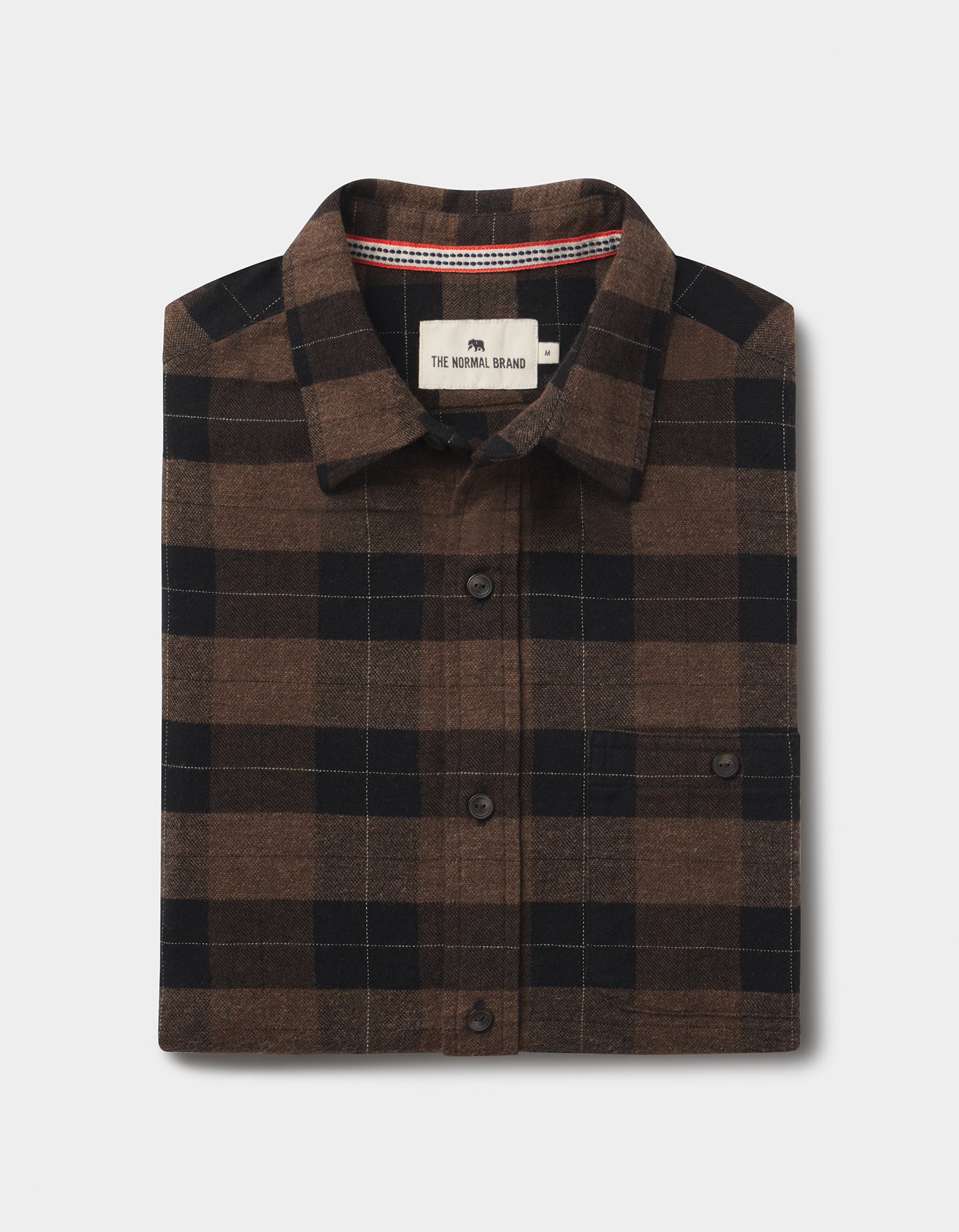 brown plaid dress shirt Banana Republic Brown & Tan Plaid Flannel Long Sleeve Button Up Shirt –  Taelor.Style main image 1