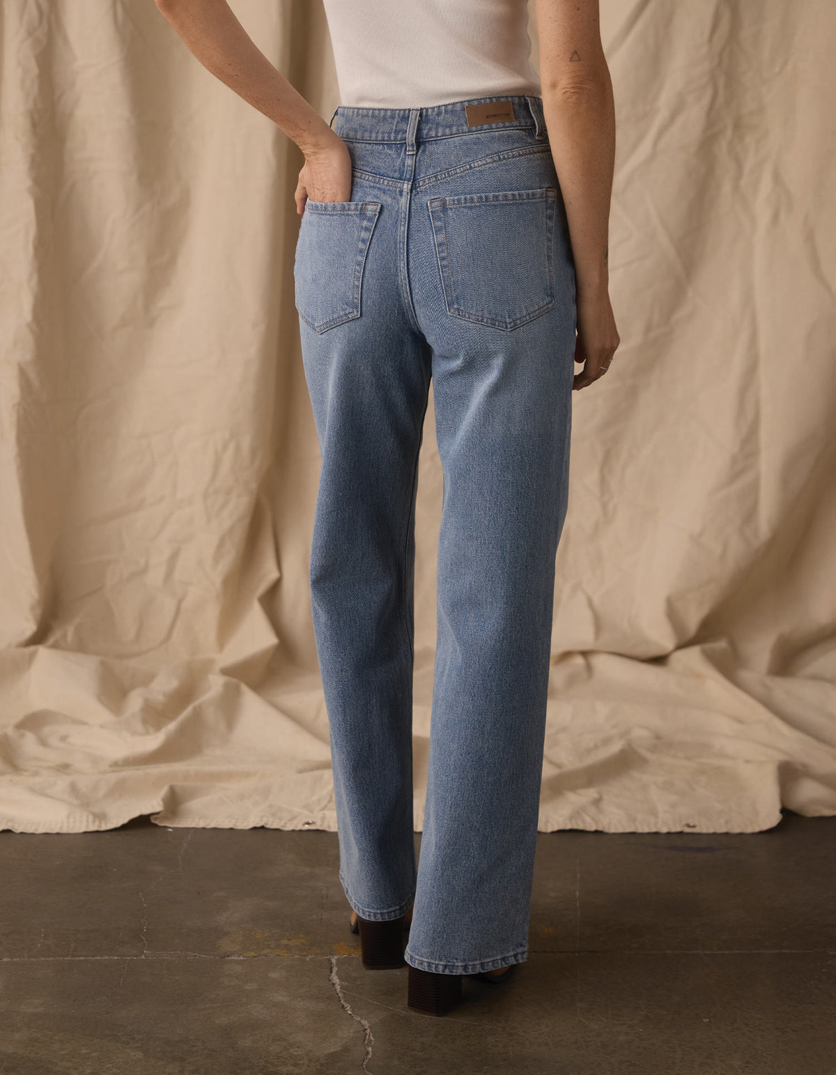 Wide Leg Jean in Vintage Medium Wash