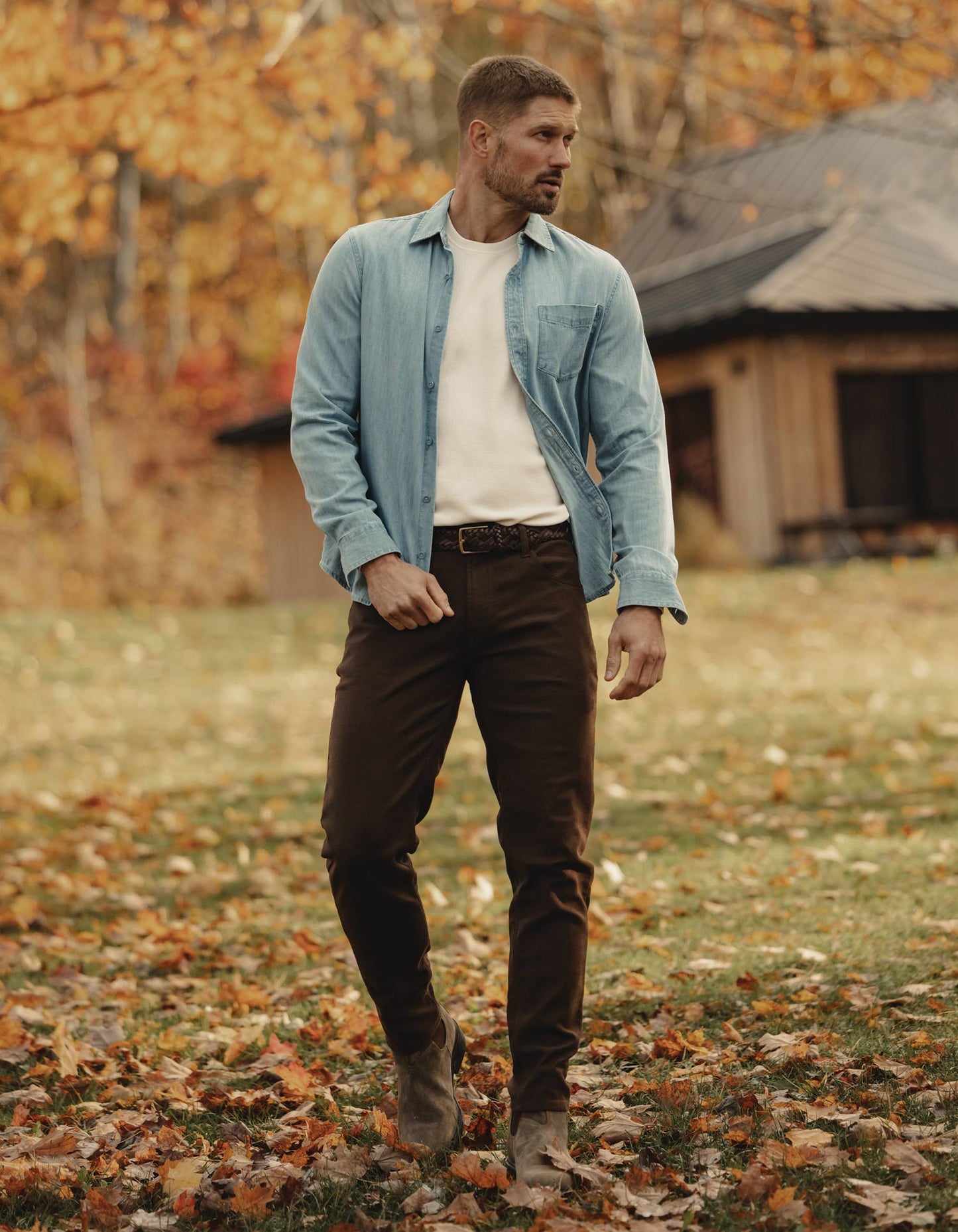 Comfort Terry Pant in Dark Brown