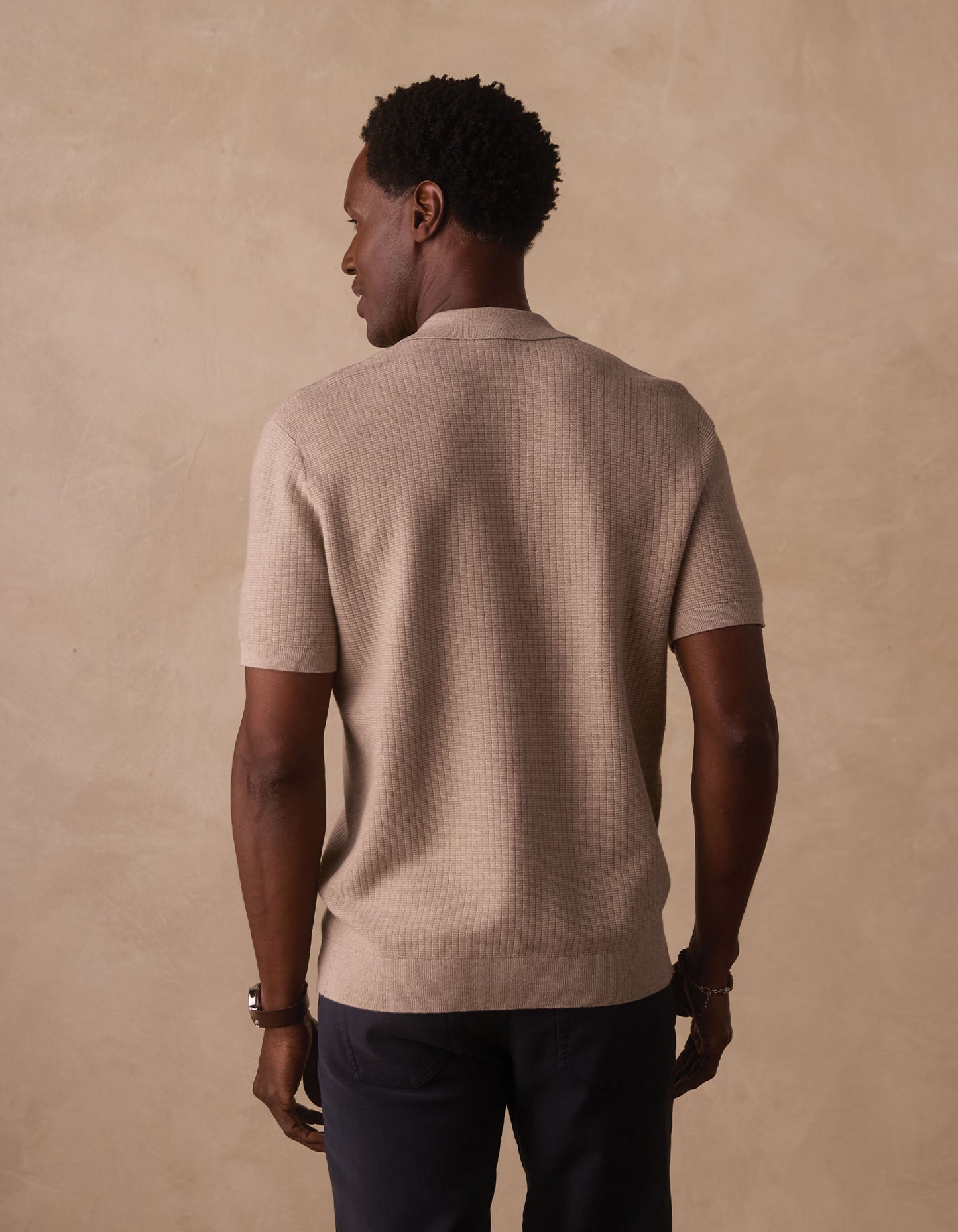 Breezeknit Button Up in Flax