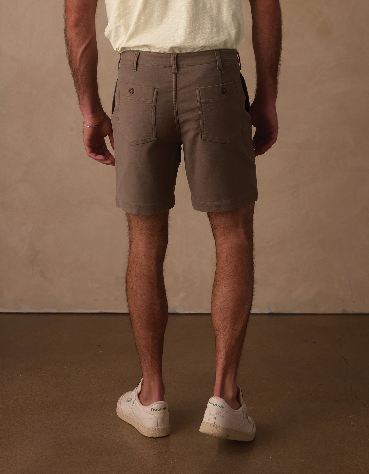 Comfort Terry Utility Short in Taupe