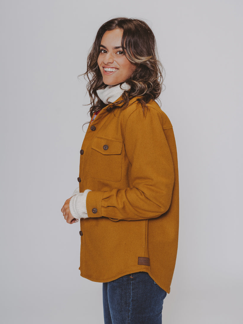 Women's Brightside Flannel-Lined Jacket in Gold