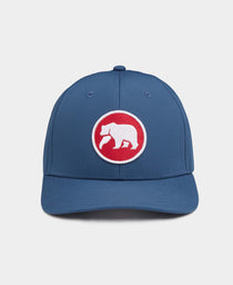 Circle Patch Performance Cap: Mineral Blue-Red