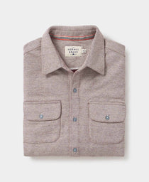 Textured Knit Shirt: Oxblood