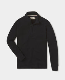 Puremeso Quarter Zip Pullover: Black