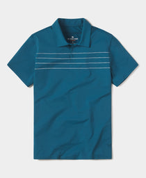 Fore Stripe Performance Polo: Teal