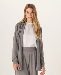Malakos Knit Cardigan: Heathered Grey