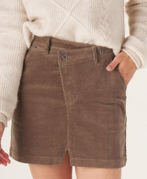 Cord Skirt: Taupe