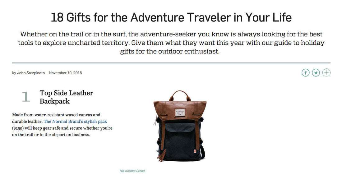 The Top Side Backpack Ranked #1 by Travel + Leisure