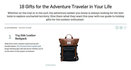 The Top Side Backpack Ranked #1 by Travel + Leisure