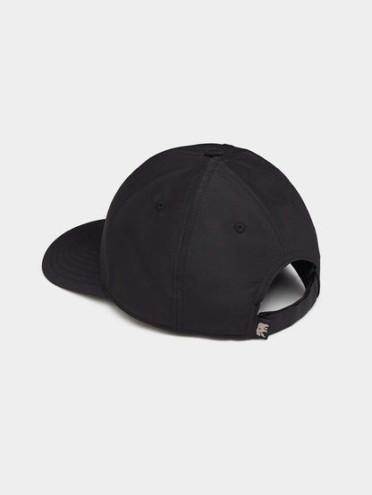 Circle Patch Performance Cap in Black