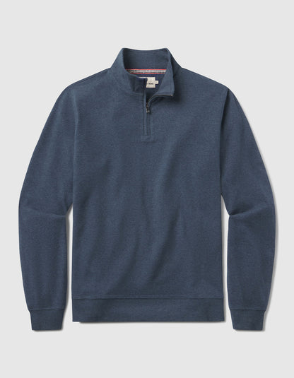 Puremeso Weekend Quarter Zip in Indigo Blue
