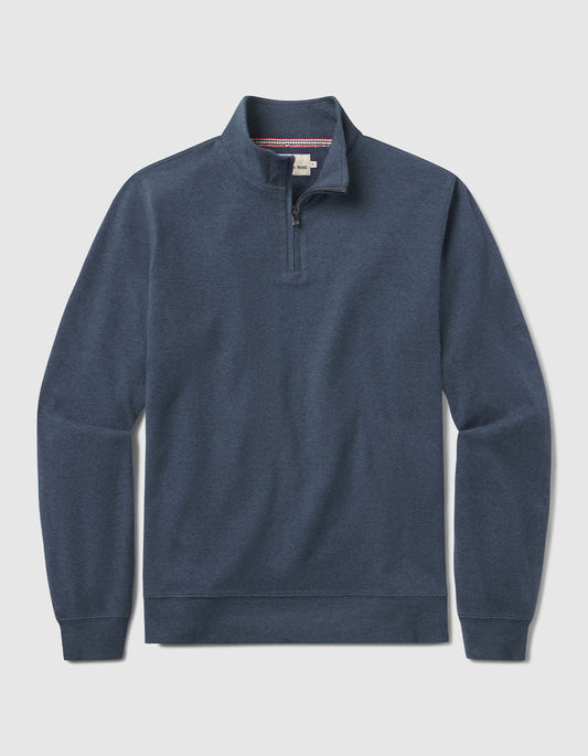Puremeso Weekend Quarter Zip in Indigo Blue