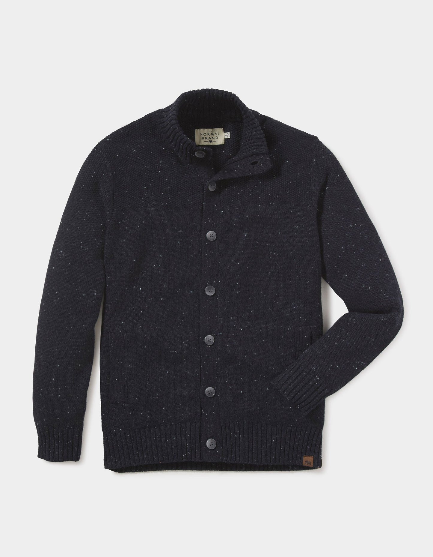 Seawool Nep Cardigan in Normal Navy