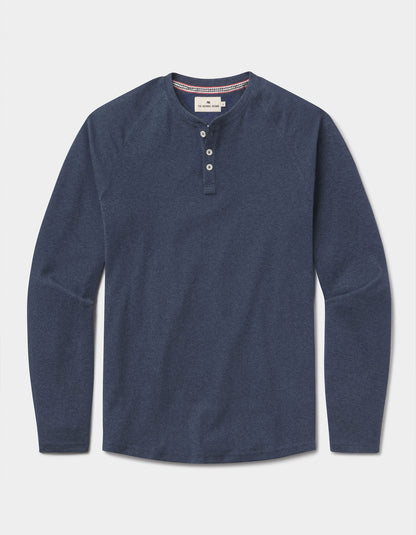 Puremeso Everyday Henley in Indigo Blue