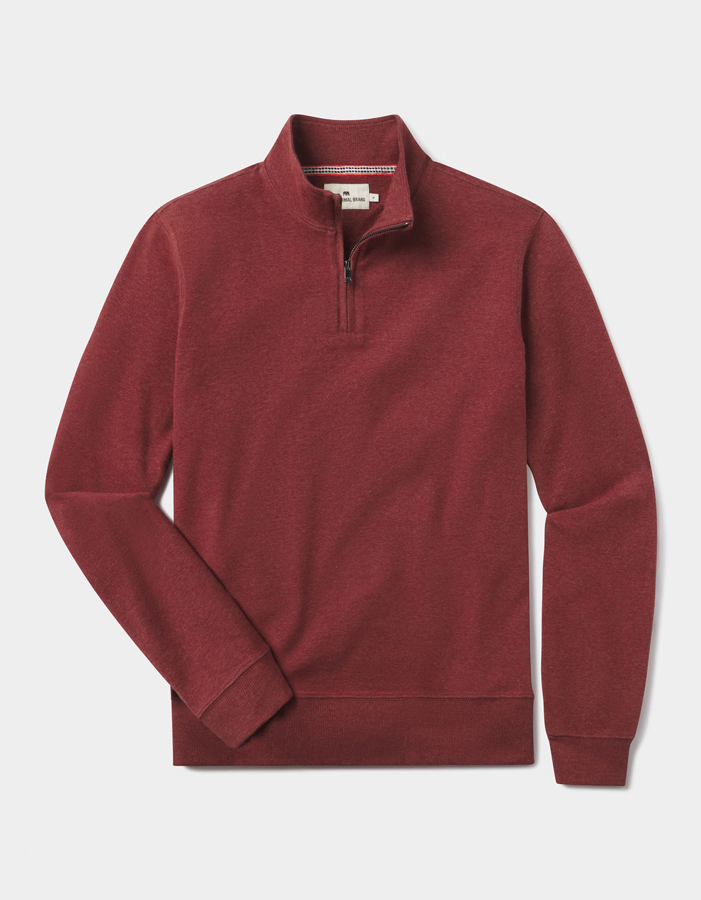 Normal Zip Puremeso Weekend Quarter Zip in Redwood – The Normal Brand