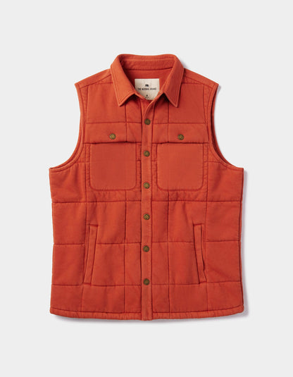 Jackie Premium Fleece Lodge Vest in Fire