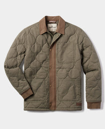 James Canvas Liner Jacket: Moss/Cedar